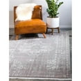 thumbnail image 1 of Unique Loom 3131246 5 x 8 ft. Attiki New Classical Rectangular Rug, Gray, 1 of 1