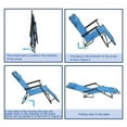 thumbnail image 2 of MINKUROW RHC-202 Folding Reclining Lounge Chairs,Portable Dual Purposes Extendable Chair for Home Garden Outdoor Beach Patio,Blue, 2 of 8