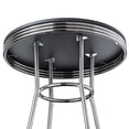 thumbnail image 5 of Pemberley Row Composite Wood Black/Chrome Pub Set Round 30" Unassembled, 5 of 9