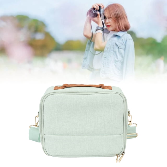 Camera Bag, Camera Storage Bag with Thick Padding Adjustable Strap Removable Dividers Wide Zipper Opening for CP910 1200 1300 DSLR