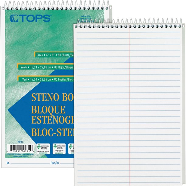TOPS, TOP8020, Steno Books, 12 / Pack