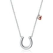 Horseshoe Necklace for Women Sterling Silver Horse Jewelry Gifts for Girls