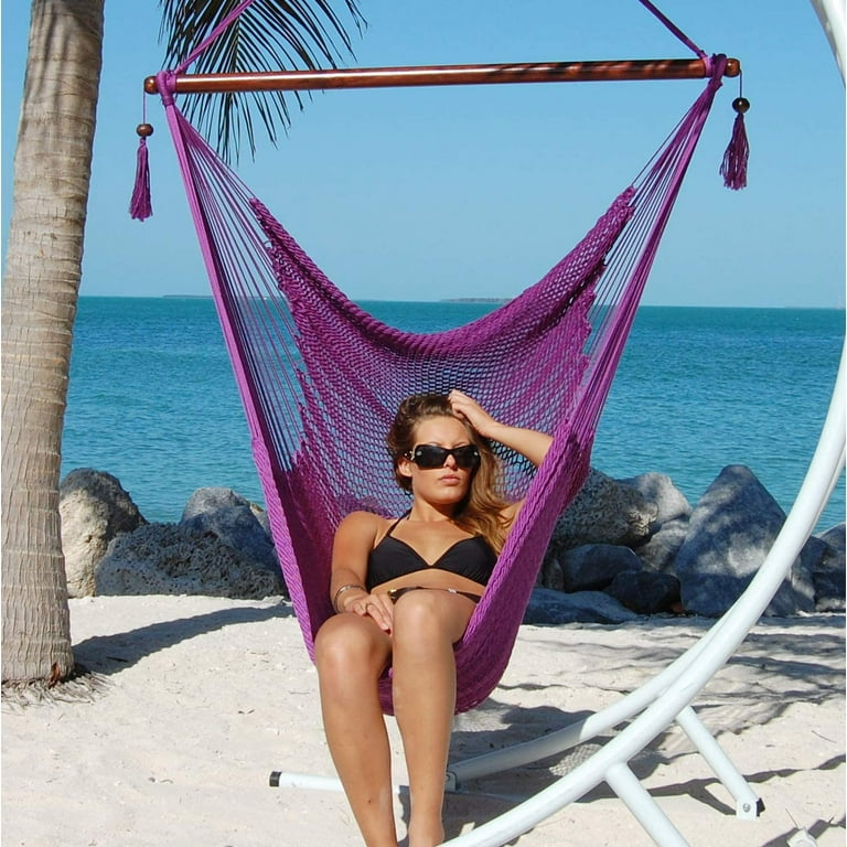 Large Caribbean Hammock Chair 48 in. Purple Walmart