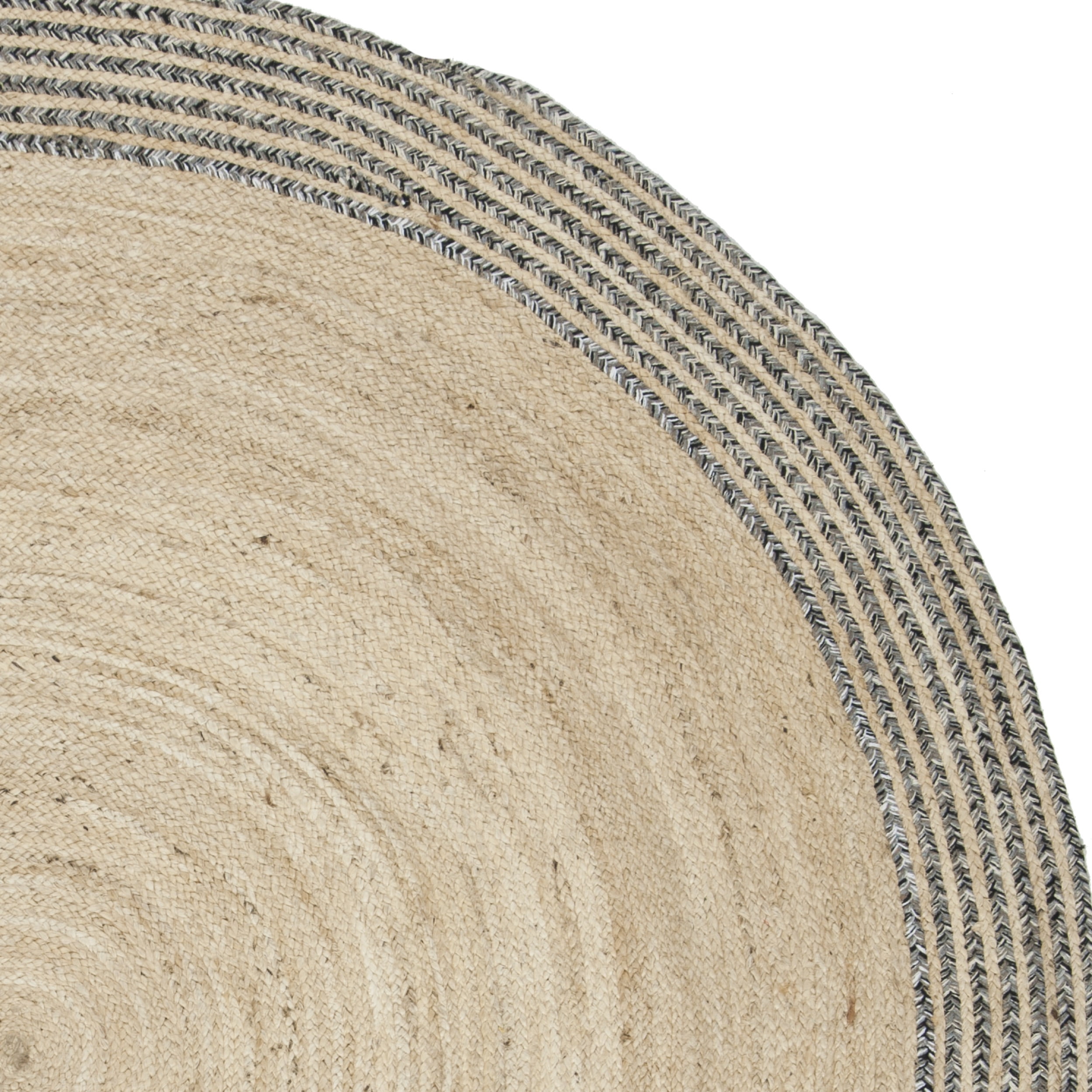 Safavieh Cape Cod Rug Collection Cape Cod Charmaine Transitional Striped Woven Off-White Geometric Area Rugs, 5' x 5' Indoor