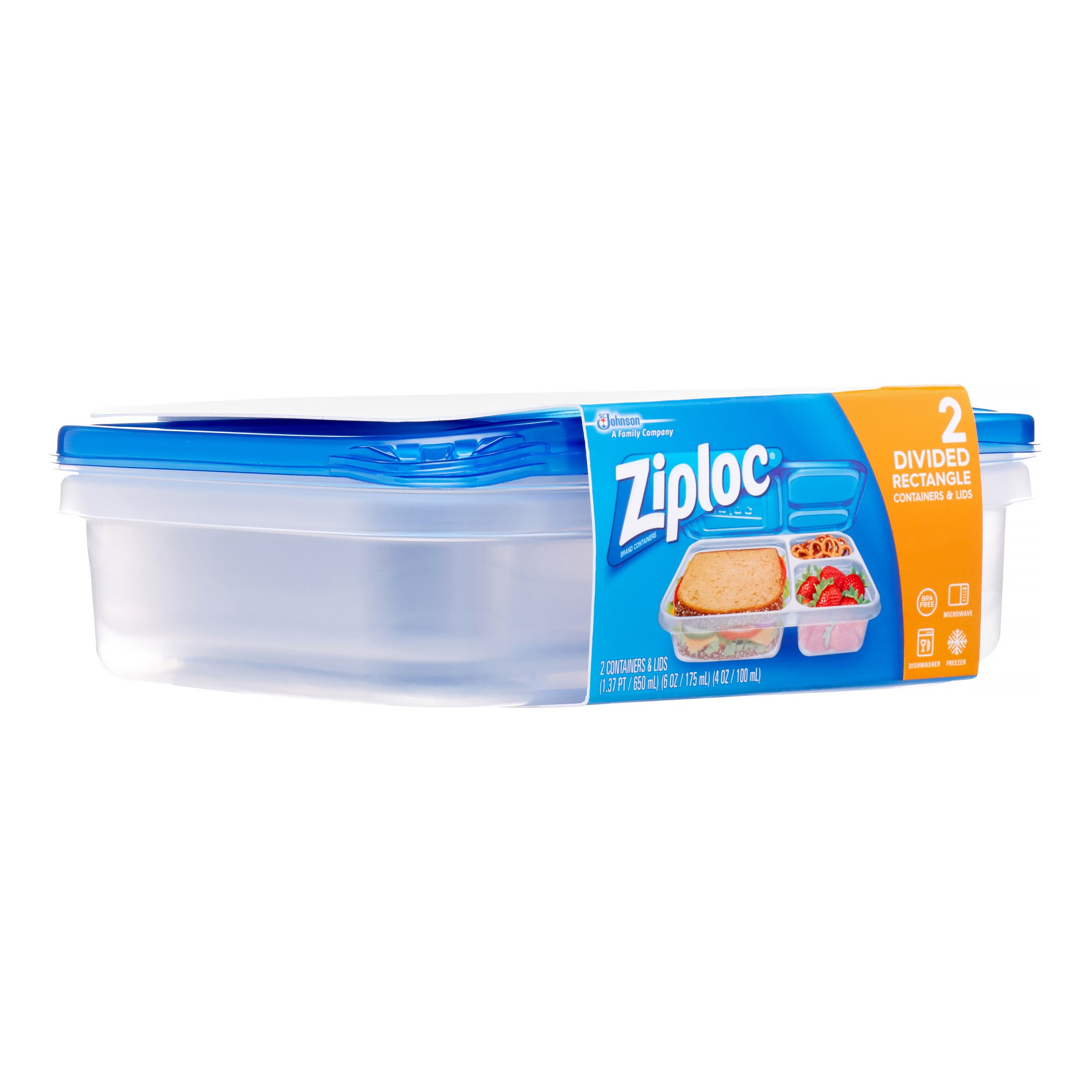 Ziploc® Brand, Food Storage Containers With Lids, Leftover Pack Variety,  Smart Snap Technology, Small, Square, Deep Square, Mini Rectangle,  Rectangle, 10 Ct, Food Storage Containers