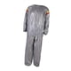 thumbnail image 3 of Traje de sudor de PVC, camisa de pantalones de cuerpo completo para hombres y mujeres, chándal para correr, traje de Sauna para ejercicio en casa/gimn , L Plata, 3 of 8