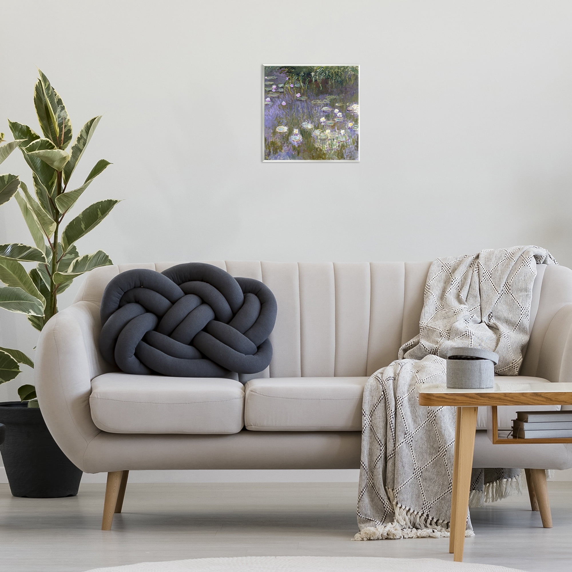 Stupell Industries Classical Water Lilies Monet Landscape & Nature Painting Unframed Art Print Wall Art, 12 x 12