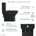 thumbnail image 4 of Carre One-Piece Square Toilet Dual-Flush in Matte Black 1.1/1.6 gpf, 4 of 14