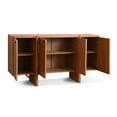 thumbnail image 5 of Christopher Knight Home Mid-Century Modern 55" Sideboard, 4-Door Storage, Adjustable Shelves, Natural, 5 of 6