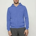thumbnail image 2 of Txeol Mens Dialysis Sweatshirts Full Zip Lightweight Outdoor Athletic Jacket Warm Hoodie Sweatshirt with Arm Zipper Blue S, 2 of 8