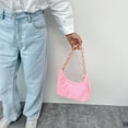 thumbnail image 4 of Sac Hobo pour Femmes, Épaule, Aisselle, Automne Hiver, Peluche, Couleur Unie, Sac à Main, 4 of 6
