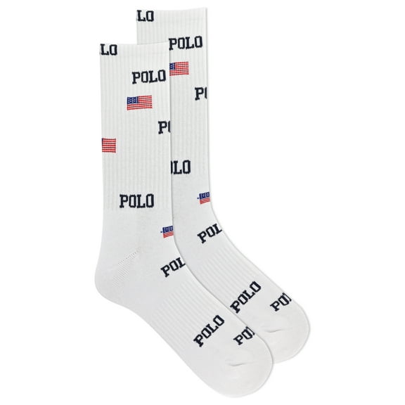 Polo Ralph Lauren Mens Americana Logo Crew Sock