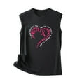 thumbnail image 5 of VKOYWKM Womens Breast Cancer Awareness Tank Tops Pink Ribbon Graphic Tank Top Sleeveless Crew Neck Fight Cancer Shirts Inspirational Breast Cancer Tank Tops, 5 of 5