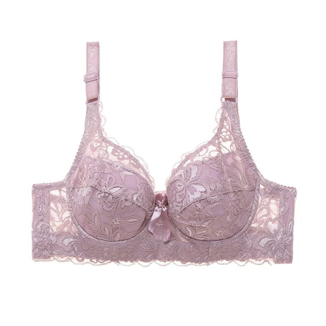 Icvfdpl Lace Bralettes For Women Gathered Bra Straps Breast Cup Underwear Comfy Bra