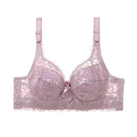 PEASKJP Everyday Bras for Women Womens Low Back Bra Wire Lifting Deep U Shaped Plunge Backless Bra with Convertible Clear Straps (Wine 80D)