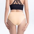 thumbnail image 2 of OSFVNOXV 3 Pack High Waisted Briefs for Women Seamless Panties Breathable Cotton Stretch Hipster Comfort Fit Bikini Bottom, 2 of 9