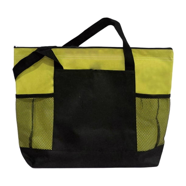 Bolsa de viaje deportiva para gimnasio, bolso de mano de gran capacidad, portátil y multifuncional. Amarillo