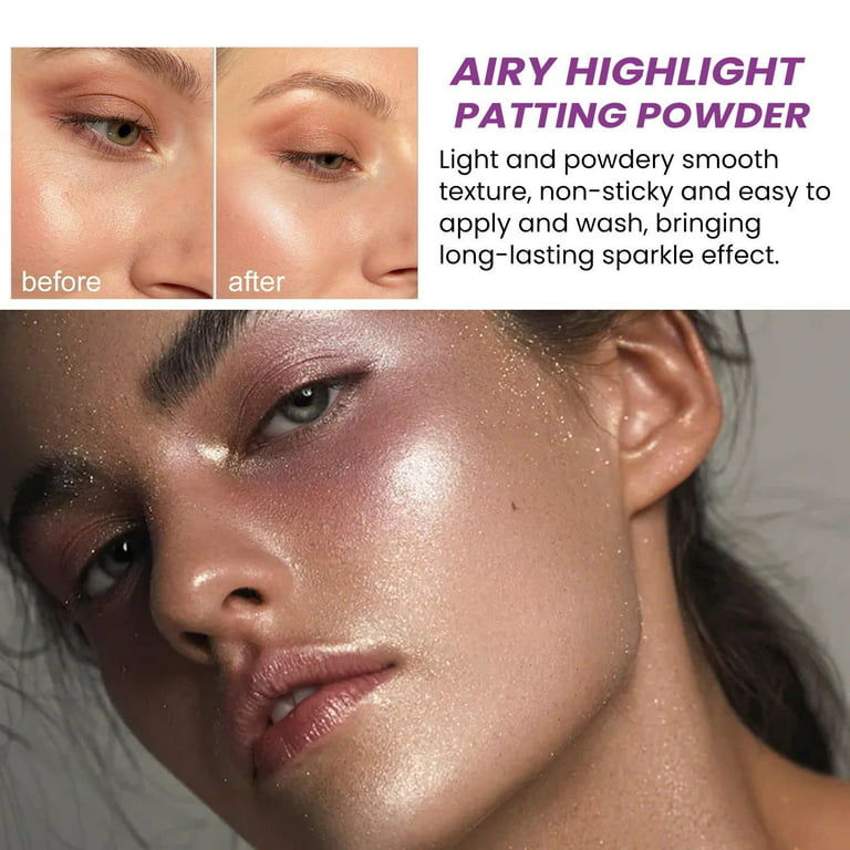 2 Pcs Highlighter Powder Stick Makeup Shine High Gloss Face Powder