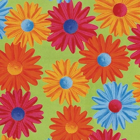 Springs Creative Crazy Daisy Tossed Fabric