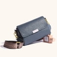 thumbnail image 3 of Bolso de hombro de piel con correa ancha para mujer Bolsos modernos negros para mujer Bolso de mano elegante de tamaño mediano, 3 of 6