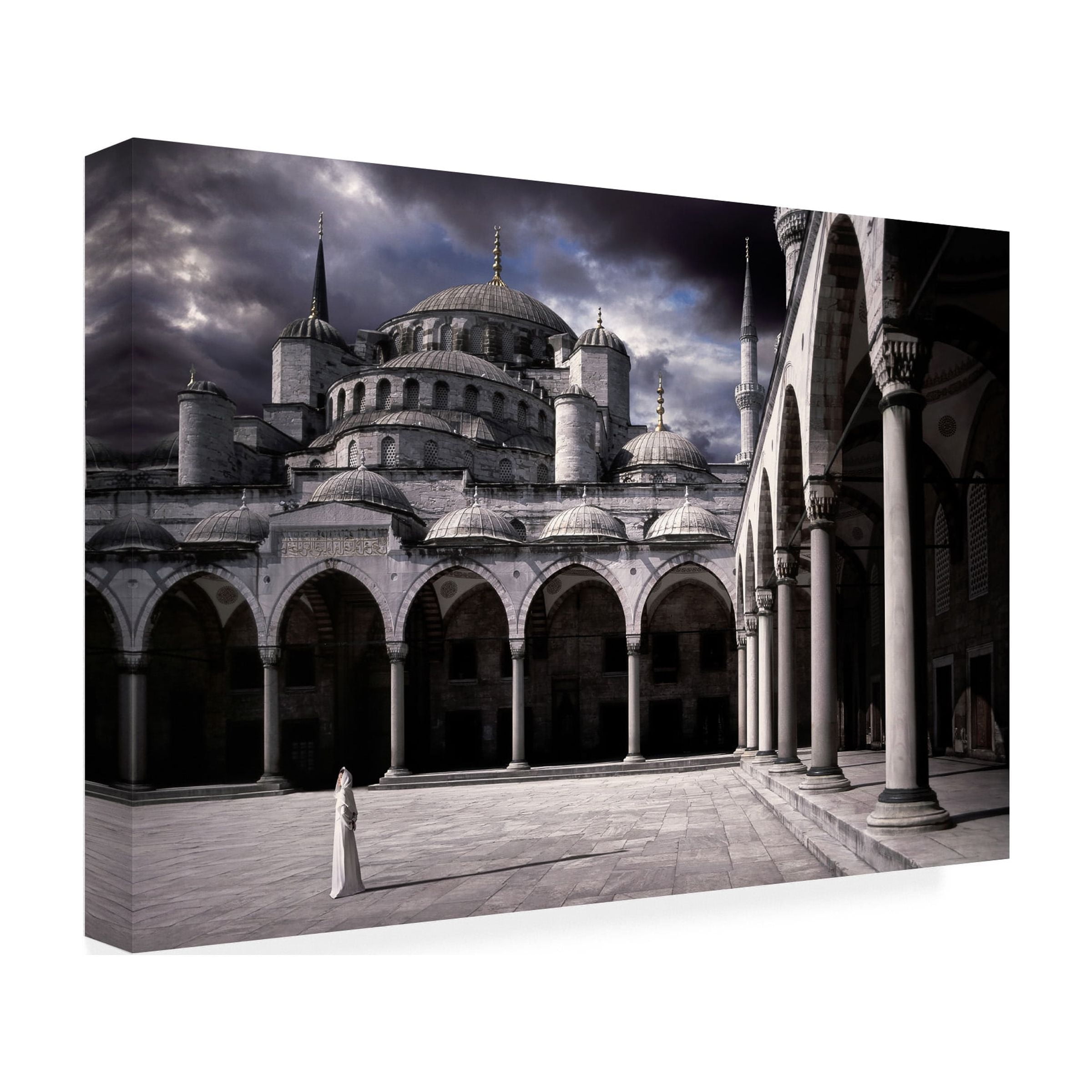 Daniel Murphy 'Lady And The Mosque' Canvas Art