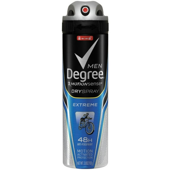 Degree Men Dry Spray Antiperspirant, Extreme 3.8 oz (Pack of 2)