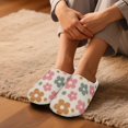 thumbnail image 3 of Chaqlin Classic Flowers Women's Cozy Slipper Socks Soft Plush Fuzzy Warm Non-Slip Skid-Resistant Sole Lightweight Comfortable For Home, 3 of 7