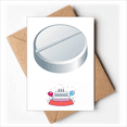 thumbnail image 1 of Health Care Products White Pill Pattern Happy Birthday Greeting Cards Envelopes Blank, 1 of 3