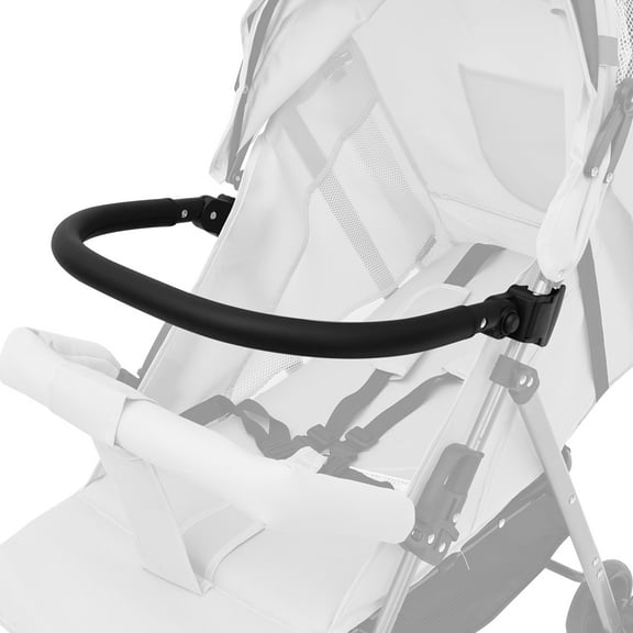Baby Stroller Bumper Bar for YOYO/YOYO2 Adjustable Angle Faux Leather Pushchair Bumper Bar Detachable Stroller Crossbar Armrest for Pushchair