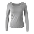 thumbnail image 4 of EDFBUYKRS Women's Button Down Shirts Classic Fit Dress Shirt Work Business Casual Long Sleeve Blouse Tops for Women Xxl, 4 of 4