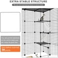 thumbnail image 7 of Cat Large Enclosure - DIY Catio Ideal for 1-3 Cats, Indoor & Outdoor, Detachable Metal Wire Kennel, 2x3x4 Exercise Place, 7 of 7