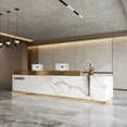 thumbnail image 3 of Coffee Reception Desk Luxury Cashiers Beauty Front Service Desk Podiums Siting Bar scrivanie per ufficio moderno Furniture My Lux Decor Round, 3 of 7