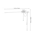 thumbnail image 2 of unbranded Silver Hair Chopsticks Classic Retro Style for Hair Bun Decoration and Styling, 2 of 7