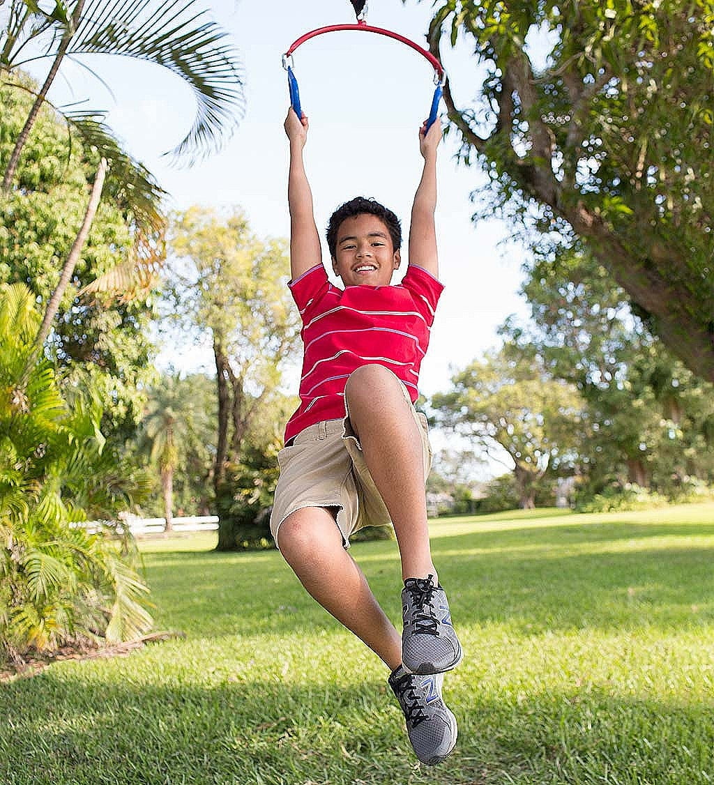 HearthSong - 2-in-1 BungeeBounce Tree Swing for Kids with