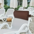 thumbnail image 4 of Qumonin Comfortable Deck Chair Headrest Beach Chair Pillow Chair Accessories Lounge Chair Pillow, 4 of 7