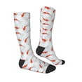 thumbnail image 3 of Vsdgher Koi Fish Corals,Spring Summer Print Thigh High Socks Extra Long Stretchy Sock Women Over Knee High Opaque Stocking Daily Wear, 3 of 5