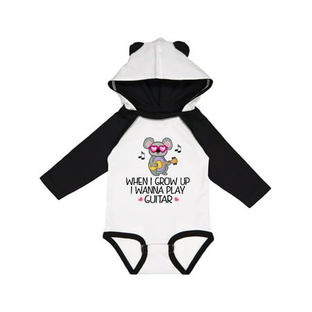 

Inktastic Future Guitar Player Cute Music Gift Baby Girl Long Sleeve Bodysuit
