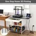 thumbnail image 3 of YOHKOH 3D Printer Stand with Filament Storage, Heavy Duty Table for PLA ABS PETG, 41.3"W x 23.6"D x 58.1"H, 3 of 7