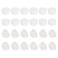 thumbnail image 1 of Tapón de plástico redondo Uxcell, 24 piezas, tapas de inserción para tubos de 1 pulgada/25mm, blancas, 1 of 5