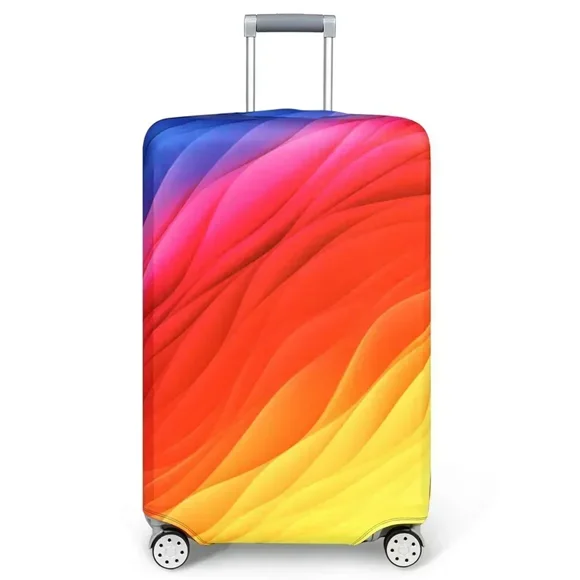 Luggage Cover Luggage Compartment Stretch Fabric Suitcase Protector Baggage Dust Case Cover for18-32 Inch Durable Travel Case Colorful quicksand S