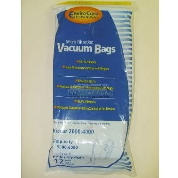 Carpet Pro Upright CPU Vacuum Bags (12pk)