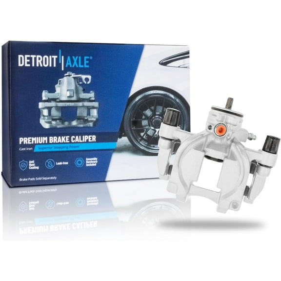 Detroit Axle - Rear Right Brake Caliper for Ford Fusion Edge Escape Lincoln MKC MKZ MKX Nautilus, Passenger Side Disc Brake Caliper with Bracket Replacement
