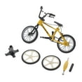 thumbnail image 2 of Mini artesanía: modelo de de aleación , neumático de repuesto y de herramientas, creativo decorativo, de juguete Amarillo Hugo Mini Alloy Finger Bike Toy, 2 of 7
