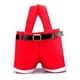 thumbnail image 4 of Bolsa de regalo navideña para pantalones de Papá Noel - Bolsa roja de caramelos navideños para detalles de fiesta, chocolates y pequeños regalos, de una pieza, 4 of 9