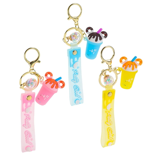 UPOUART 3Ud Llavero Acrílico Multicolor Con Colgante Para Organizar Llaves Y Decorar