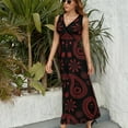 thumbnail image 6 of Red Paisley Bandana Pattern Sleeveless Dress Summer Women Clothes Dress for Pregnant Women Dresses, 6 of 9