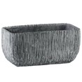 thumbnail image 1 of Creuset Rectangulaire en Finition Laquée de Ciment avec Fond Conique, Gris, 1 of 1