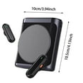 thumbnail image 3 of BotaniNest Amplificateur de Voix pour Enseignants avec Microphone Lavalier Sans Fil Portable Rechargeable 2 Micros pour Réunions de Classe Discours Extérieur (Noir Blanc), 3 of 4