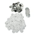 thumbnail image 3 of Pin Back Button Parts, 100 Sets Button Making Supplies Rustproof Durable  For Handicraft 44mm / 1.73in,50mm / 1.97in, 3 of 8