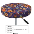 thumbnail image 4 of Disketp Thanksgiving Turkey 2 Funda Redonda para Taburete, Funda de Cojín para Silla de Bar Suave y Elástica-12 inch, 4 of 7